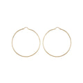 9K Yellow Gold 40mm Diamond Cut Hoop Earrings