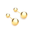 9K Yellow Gold Reversible Ball Stud Earrings