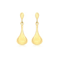 9K Yellow Gold Bell Drop Earring