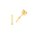 9ct Yellow Gold Bar Stud Earring