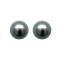 18K White Gold Tahitian Pearl Stud Earrings