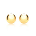 9K Yellow Gold 5mm Ball Stud Earrings