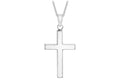 9K White Gold Cross Pendant