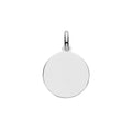 Sterling Sillver Plain Disc Pendant