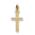 9K Yellow Gold 26mm Cross Pendant