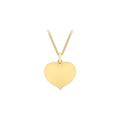 9K Yellow Gold Heart Pendant