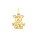 9K Yellow Gold Sitting Teddy Bear Pendant