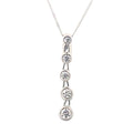 18ct White Gold Diamond Pendant