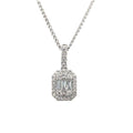 18K White Gold 0.49ct Diamond Pendant
