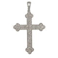 14K White Gold 0.33ct Diamond Cross Pendant