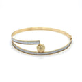 9K Yellow Gold Stardust Bangle