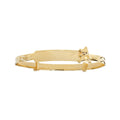 9K Yellow Gold Babies' Adjustable Teddy Bear Bangle