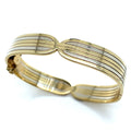 9K Yellow Gold Deco Curve Bangle