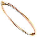 9K 3 Colour Gold Twist Bangle