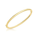 9K Yellow Gold 3.5mm Oval-Tube Bangle