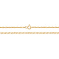 9K Yellow Gold Singapore Chain 16"