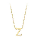 9K Yellow Gold Plain 'Z' Initial Pendant