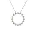 18K White Gold 2.00cts Diamond Circle Necklace