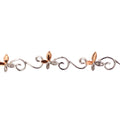 9K 2 Colour Gold 0.12ct Diamond Butterfly Bracelet 7.5"