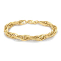 9K Yellow Gold 7.5mm Prince of Wales Chain Bracelet 7.5"