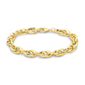 9K Yellow Gold 7.15mm Prince of Wales Chain Bracelet 7.5"