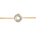 9ct Yellow and White Gold Ring Bracelet