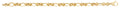 9ct Yellow Gold Hollow Fancy Bracelet 7.5"