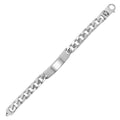 Sterling Silver Curb Chain ID Bracelet 8.5"