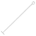 Sterling Silver T-bar Bracelet 7.5"