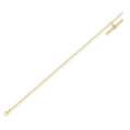 9K Yellow Gold Belcher Chain Bracelet 7"