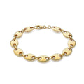 9K Yellow Golf Half DC Puffed Rambo Bracelet