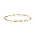9K Gold Double Twist Fancy Bracelet /7.5"