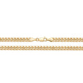 9K Yellow Gold Solid Cuban Curb Chain 18"