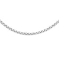 9K White Gold 1.6mm Box Belcher Chain 18"