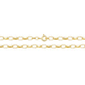 9K Yellow Gold Faceted Belcher Chain 28"
