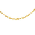 9K Yellow Gold 30 Diamond Cut Twist Curb Chain /18’’