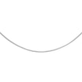 9K White Gold Round Snake Chain /16"