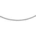 9K White Gold 30 Diamond Cut Curb Chain /24’’