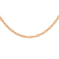 9K Rose Gold 50 Twist Curb Chain /18’’