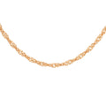 9K Rose Gold 50 Twist Curb Chain /20’’