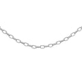 9K White Gold 80 Oval Belcher Chain /24"