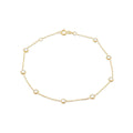 9K Yellow Gold 3.65mm CZ Adjustable Bracelet /7"-7.5"