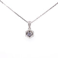 18K White Gold 0.33ct Diamond Set Pendant