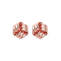 9ct Rose Gold Knot Studs (£190)