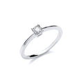9ct White Gold 0.10ct Solitaire Ring (£495)