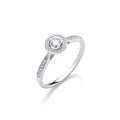 9ct White Gold 0.25ct Diamond Ring (£770)