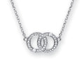 9ct White Gold 0.34ct Diamond Necklace (17in/43cm) Chain