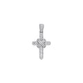 9ct White Gold 0.44ct Diamond Cross