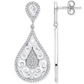 9ct White Gold 0.50ct Diamond Drop Earrings (£875)