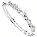 9ct White Gold 1.00ctw Dress Diamond Bangle